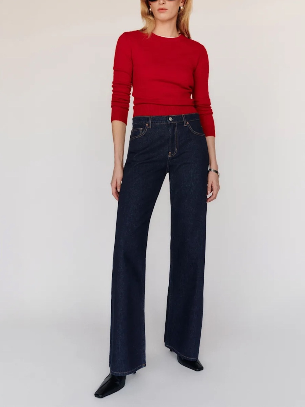 Reformation Cary Low Rise Slouchy Wide Leg Jeans